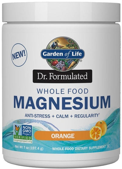 Garden of Life Dr. Formulated Whole Food Magnesium, Raspberry Lemon - 198g