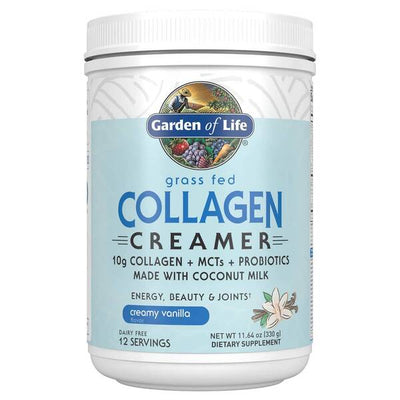 Garden of Life Grass Fed Collagen Creamer, Creamy Vanilla - 330g