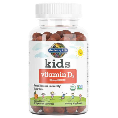 Garden of Life Kids Vitamin D3, Orange - 60 vegetarian gummies