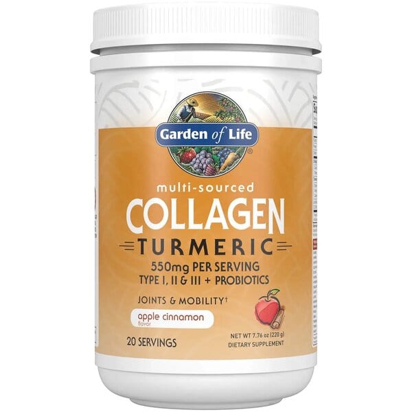 Garden of Life Multi-Sourced Collagen Turmeric, Apple Cinnamon - 220g