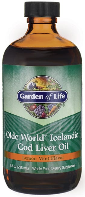 Garden of Life Olde World Icelandic Cod Liver Oil, Lemon Mint - 236 ml.