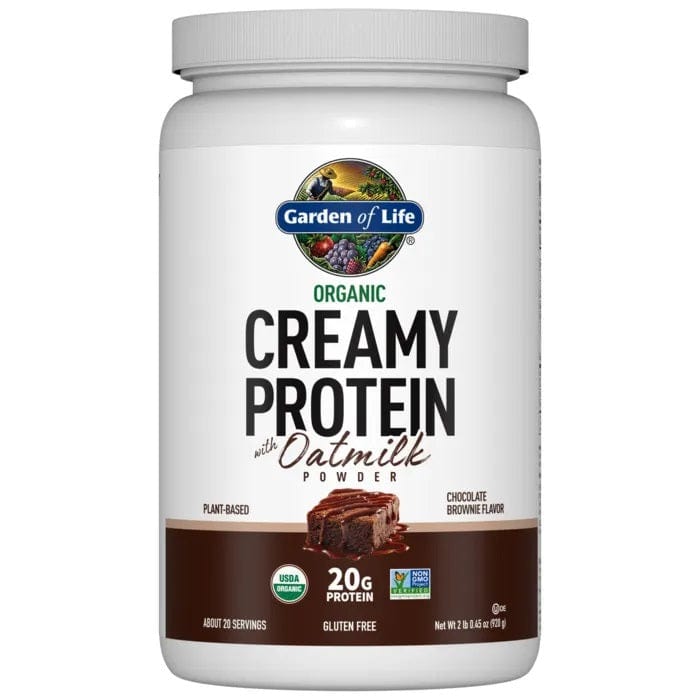 Garden of Life Organic Creamy Protein with Oatmilk, Chocolate Brownie - 920g