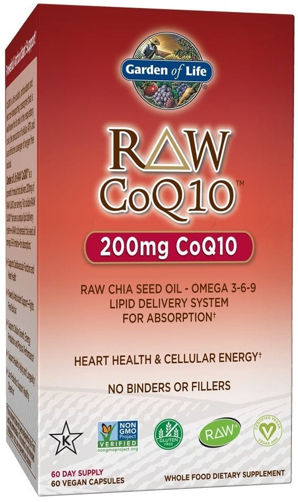 Garden of Life Raw CoQ10, 200mg - 60 vegan caps