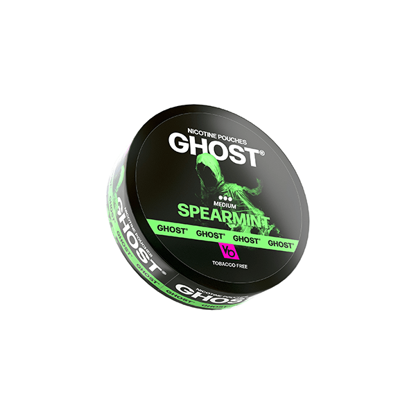 Ghost Smoking Products Spearmint 16mg Ghost Medium Nicotine Pouches - 20 Pouches