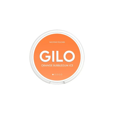 Gilo Smoking Products 4mg GILO Nicotine Pouches Orange Bubblegum Ice - 20 Pouches (Buy 1 Get 1 Free)