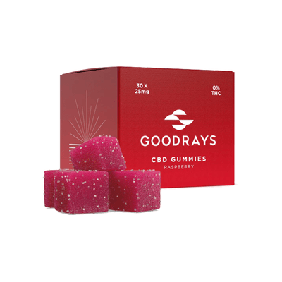 Goodrays CBD Products Raspberry Goodrays 750mg CBD Gummies - 30 Pieces