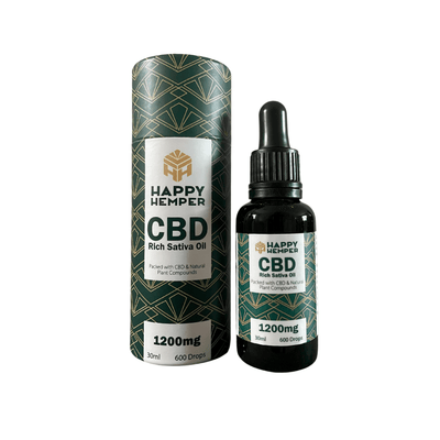 Happy Hemper CBD Products Happy Hemper 1200mg Cold Pressed CBD Oil 30ml