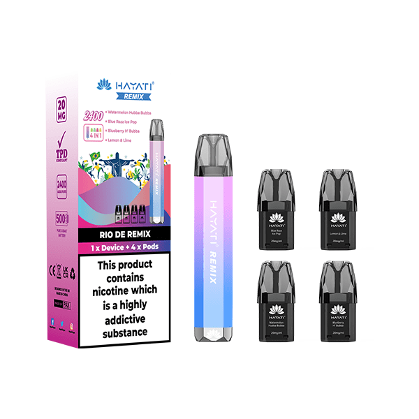 Hayati Vaping Products 20mg Hayati Remix 4in1 2400 Pod Kit 2400 Puffs