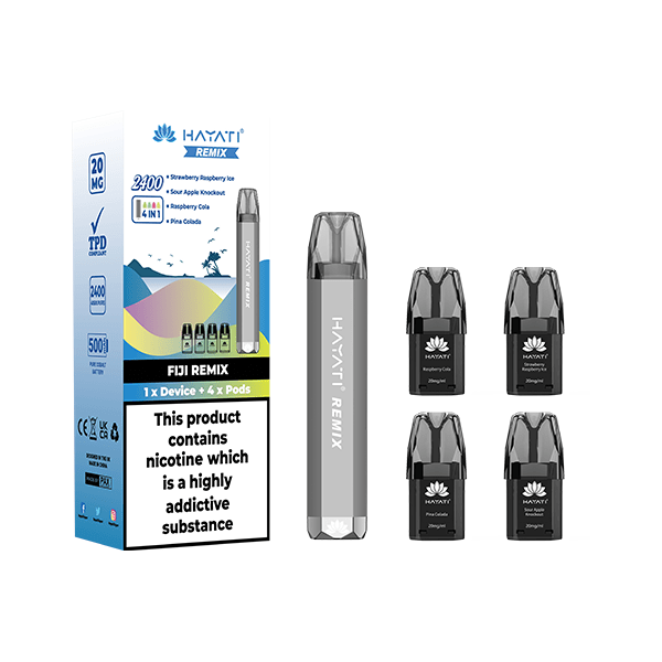 Hayati Vaping Products 20mg Hayati Remix 4in1 2400 Pod Kit 2400 Puffs