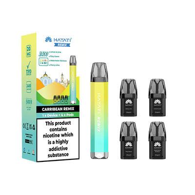 Hayati Vaping Products California Remix 20mg Hayati Remix 4in1 2400 Pod Kit 2400 Puffs