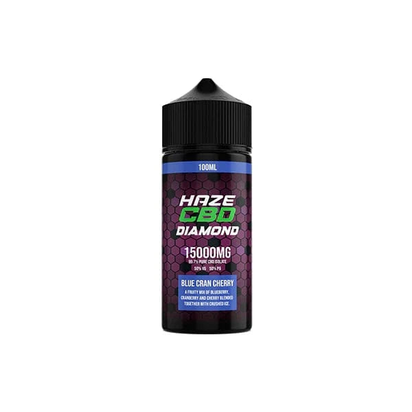 Haze CBD Products Blue Cran Cherry Haze CBD Diamond 15000mg CBD E-Liquid 100ml