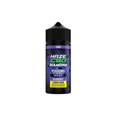 Haze CBD Products Blue Lemon Sour Haze CBD Diamond 15000mg CBD E-Liquid 100ml