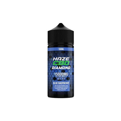 Haze CBD Products Blue Raspberry Haze CBD Diamond 15000mg CBD E-Liquid 100ml