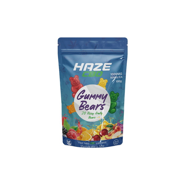 Haze CBD Products Haze CBD 1000mg Gummy Bears - 20 Pieces