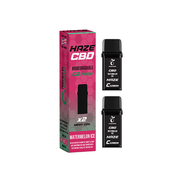 Haze CBD Products Watermelon Ice 500mg Haze CBD C2 Pods - 800 puffs