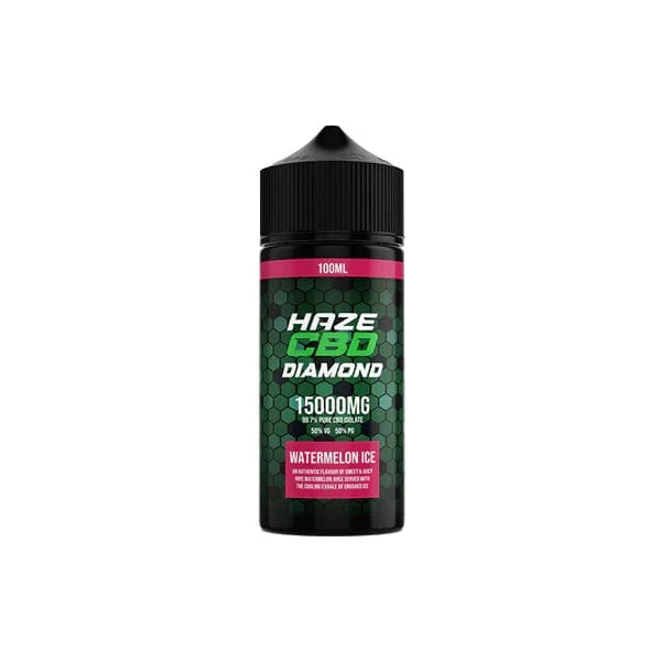 Haze CBD Products Watermelon Ice Haze CBD Diamond 15000mg CBD E-Liquid 100ml