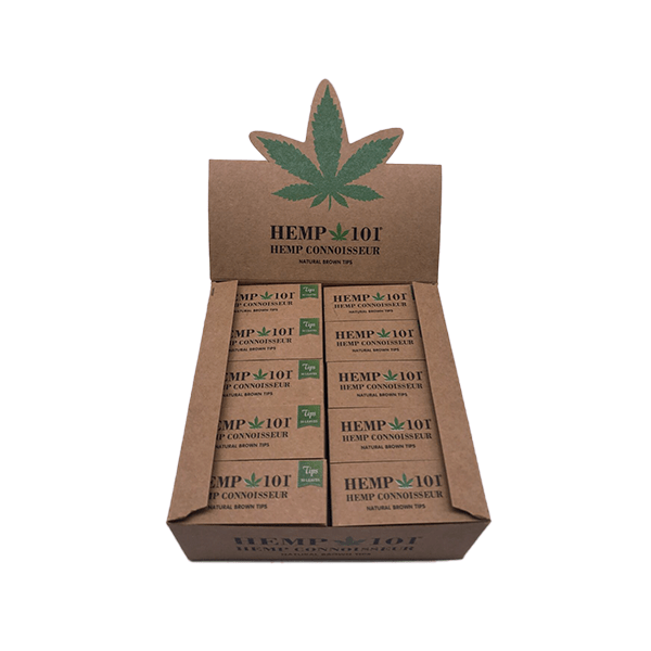 Hemp 101 Smoking Products Hemp 101 Hemp Connoisseur Natural Brown Tips 50 Booklets