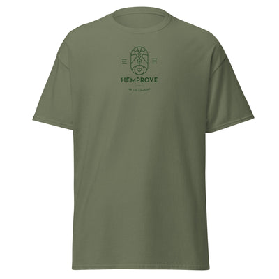 Hemprove UK Military Green / S Hemprove Men's classic tee (FREE WITH £100+ CanBe ORDER)