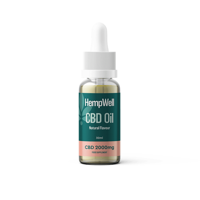 HempWell CBD Products HempWell 2000mg Natural CBD Oil 30ml