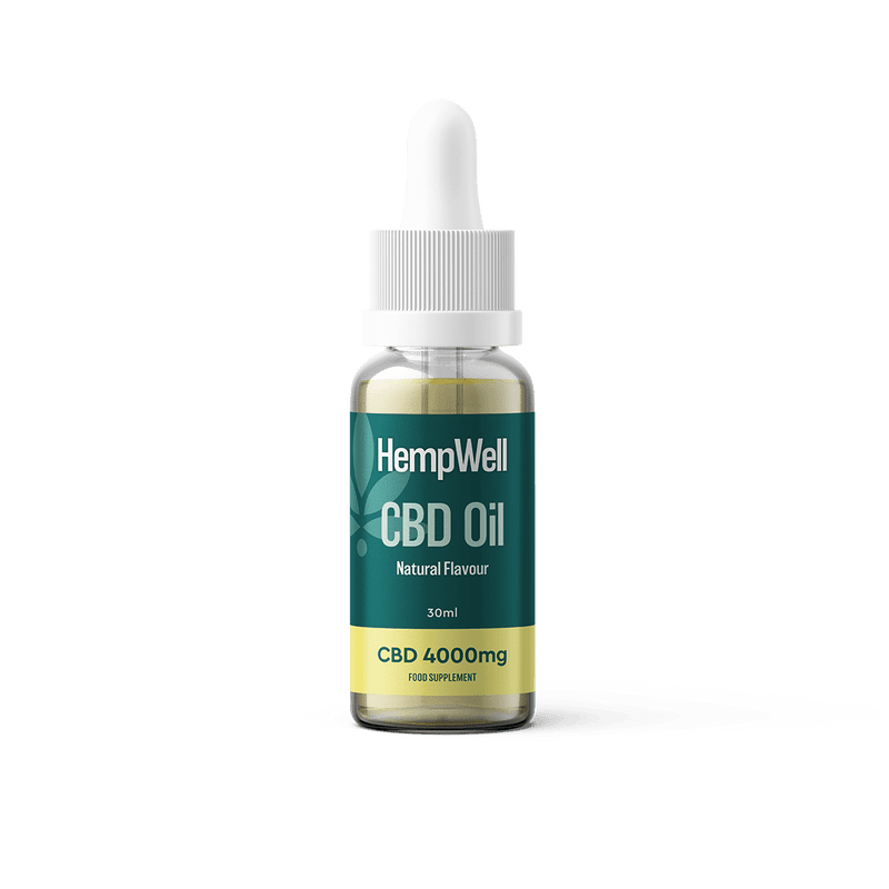 HempWell CBD Products HempWell 4000mg Natural CBD Oil 30ml