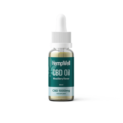 HempWell CBD Products Mixed Berry HempWell 1000mg CBD Oil 30ml