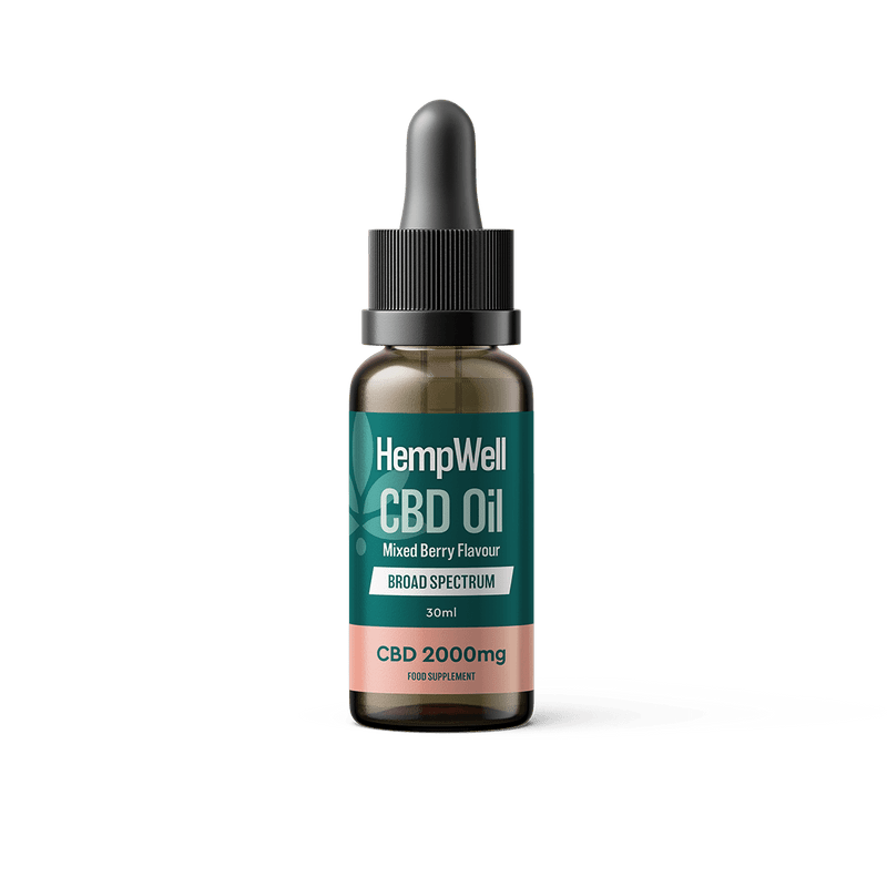 HempWell CBD Products Mixed Berry HempWell 2000mg Broad Spectrum CBD Oil 30ml