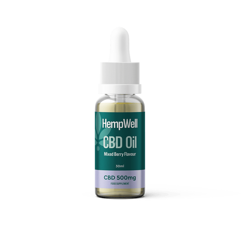 HempWell CBD Products Mixed Berry HempWell 500mg CBD Oil 30ml