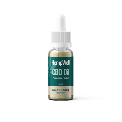 HempWell CBD Products Peppermint HempWell 1500mg CBD Oil 30m