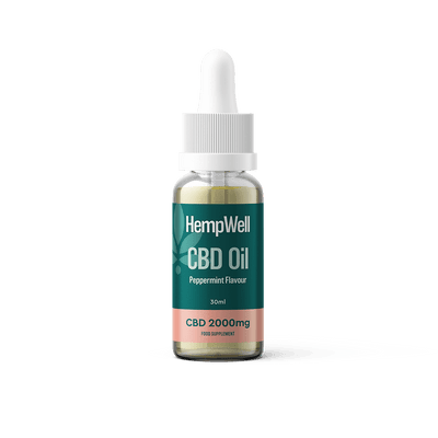 HempWell CBD Products Peppermint HempWell 2000mg CBD Oil 30ml