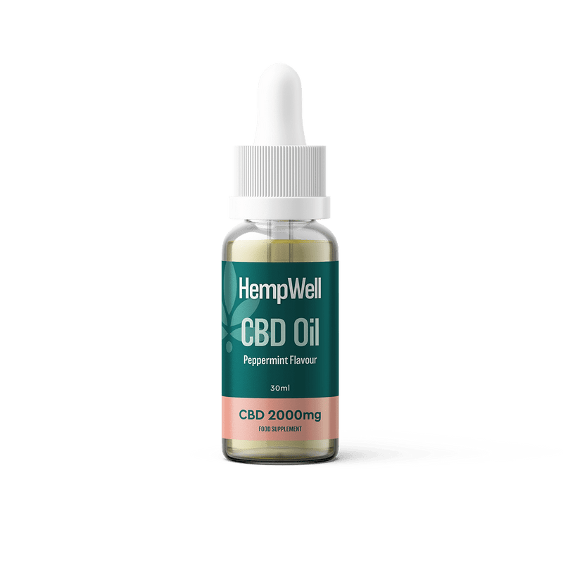 HempWell CBD Products Peppermint HempWell 2000mg CBD Oil 30ml