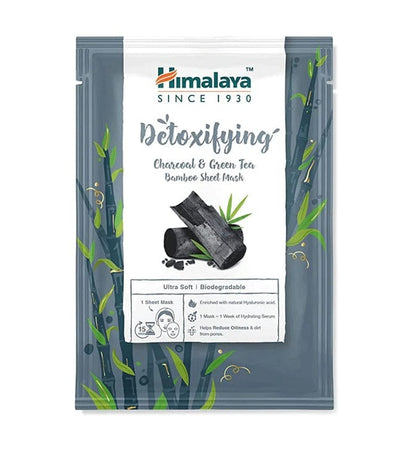 Himalaya Detoxifying Charcoal & Green Tea Bamboo Sheet Mask - 30 ml.