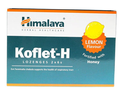 Himalaya Health and Wellbeing Koflet-H, Lemon - 12 lozenges