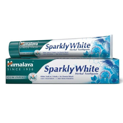 Himalaya Health and Wellbeing Sparkly White Herbal Toothpaste - 75 ml.