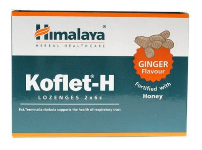 Himalaya Koflet-H, Ginger - 12 lozenges
