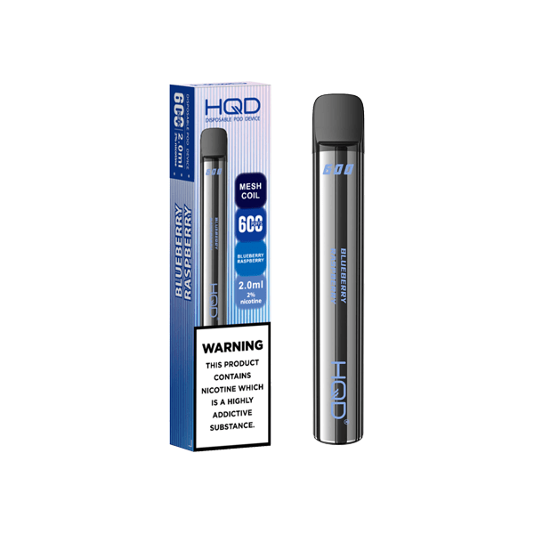HQD Vaping Products 20mg HQD 600 Disposable Vape Device 600 Puffs