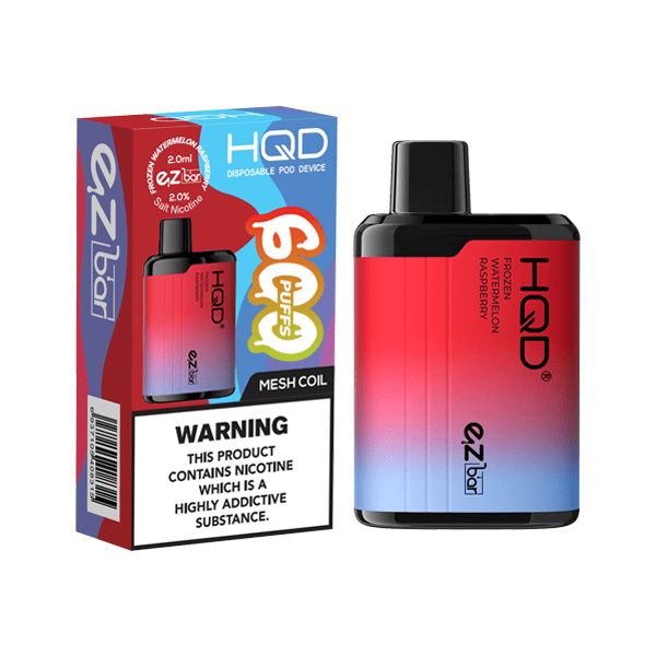 HQD Vaping Products 20mg HQD EZ Bar Disposable Vape Device 600 Puffs