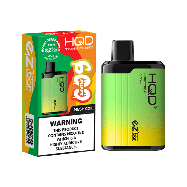 HQD Vaping Products 20mg HQD EZ Bar Disposable Vape Device 600 Puffs