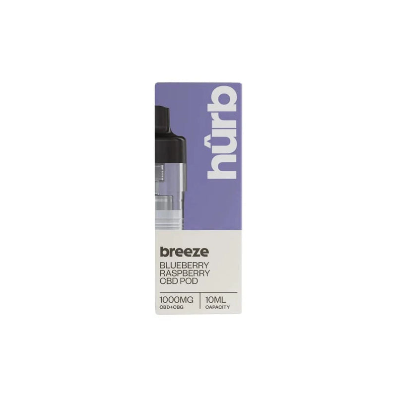Hurb CBD Products Blueberry Raspberry Hurb Breeze CBD 1000mg Pre-filled Pod 10ml