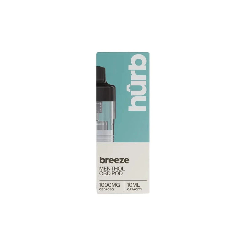 Hurb CBD Products Menthol Hurb Breeze CBD 1000mg Pre-filled Pod 10ml