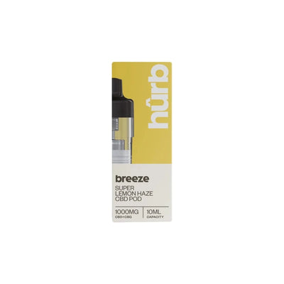 Hurb CBD Products Super Lemon Haze Hurb Breeze CBD 1000mg Pre-filled Pod 10ml