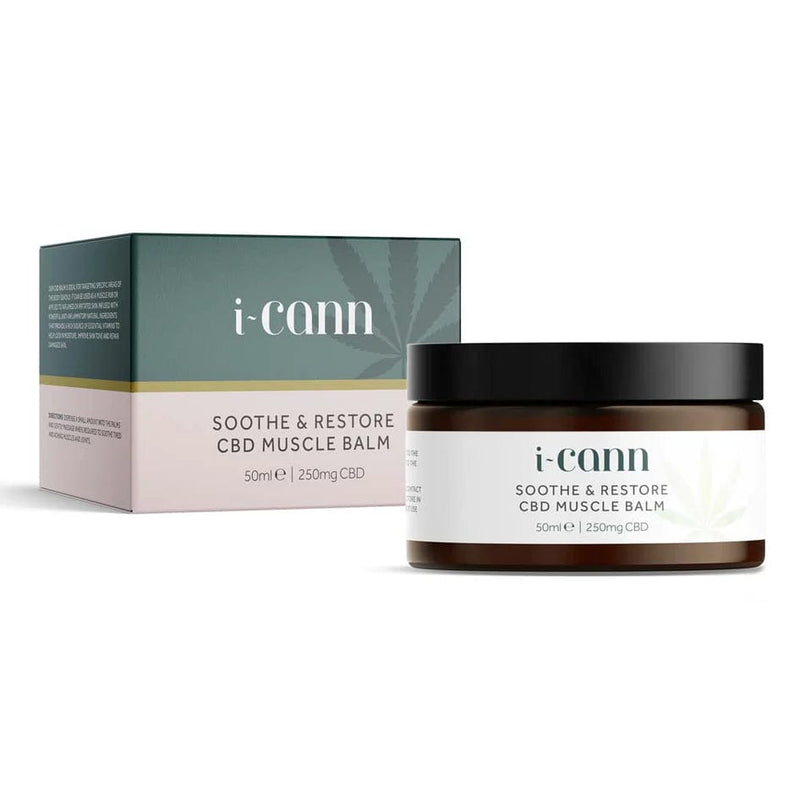 i-Cann CBD Products i-Cann Soothe & Restore: 250mg CBD Muscle Balm 50ml