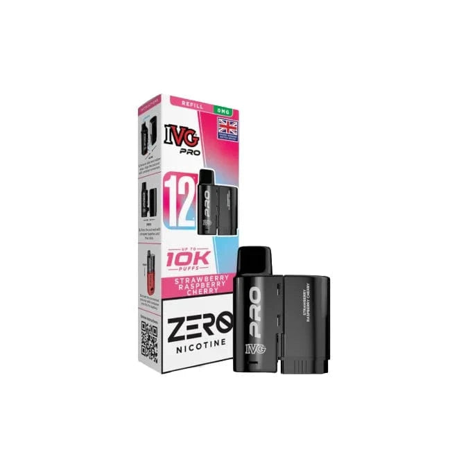 I VG Vaping Products 0mg IVG Pro 12 Refill Pods 10000 Puffs