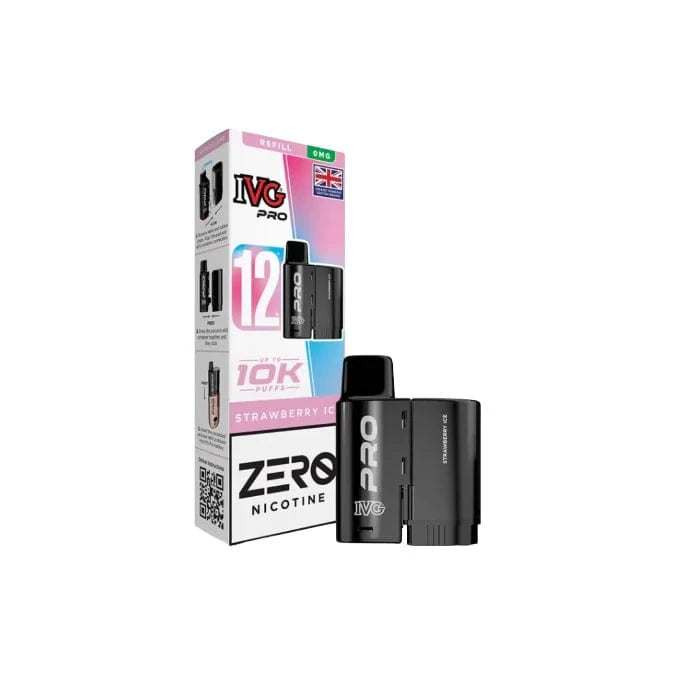 I VG Vaping Products 0mg IVG Pro 12 Refill Pods 10000 Puffs