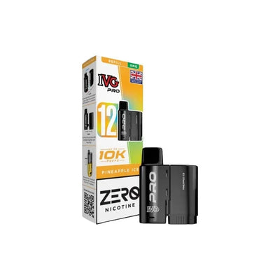 I VG Vaping Products 0mg IVG Pro 12 Refill Pods 10000 Puffs
