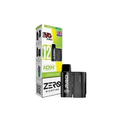 I VG Vaping Products 0mg IVG Pro 12 Refill Pods 10000 Puffs