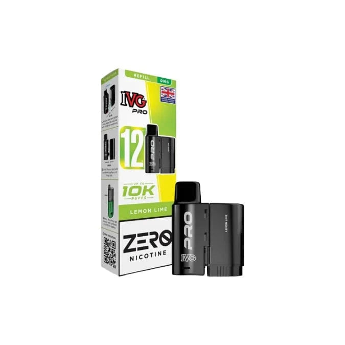 I VG Vaping Products 0mg IVG Pro 12 Refill Pods 10000 Puffs
