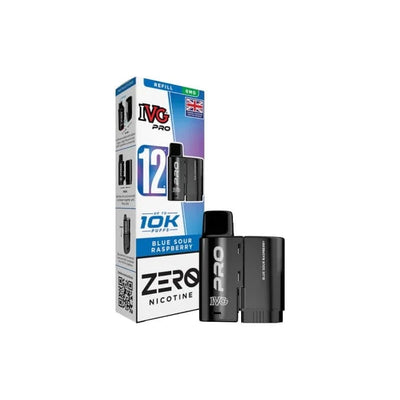 I VG Vaping Products 0mg IVG Pro 12 Refill Pods 10000 Puffs