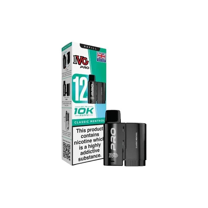 I VG Vaping Products 10mg IVG Pro 12 Refill Pods 10000 Puffs