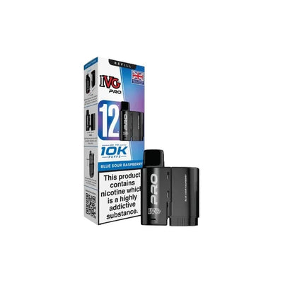 I VG Vaping Products 10mg IVG Pro 12 Refill Pods 10000 Puffs