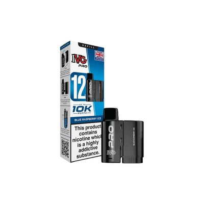 I VG Vaping Products 10mg IVG Pro 12 Refill Pods 10000 Puffs